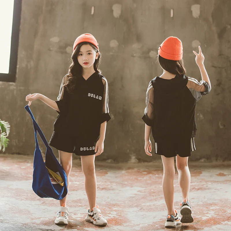 Conjunto de verano para bebé niña de manga corta estilo occidental Casual Dos piezas Ropa cómoda y fresca para el calor ideal — foto 2