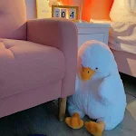 Travesseiro de pelúcia fofo e preguiçoso de pato sem graça. Ideal para abraçar, relaxar e decorar com fofura. Leve a doçura do pato para sua casa. — foto 4