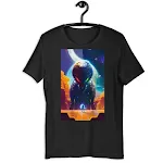 Camiseta Casual Gola Redonda Manga Curta com Estampa de Batalha Cinza Enorme Conforto e Estilo para o Dia a Dia — foto 4
