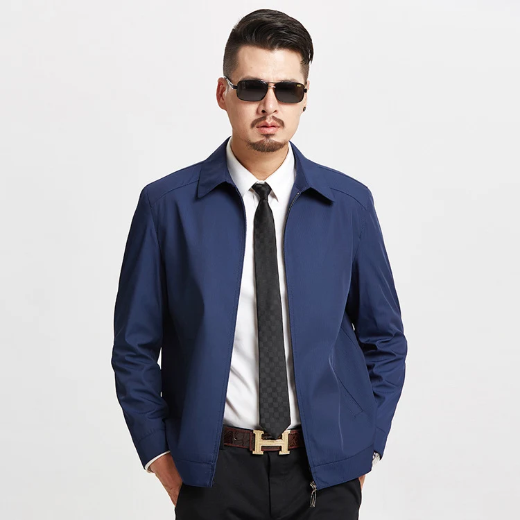 Title 5, Mens solid color lapel jacket, offering versat...