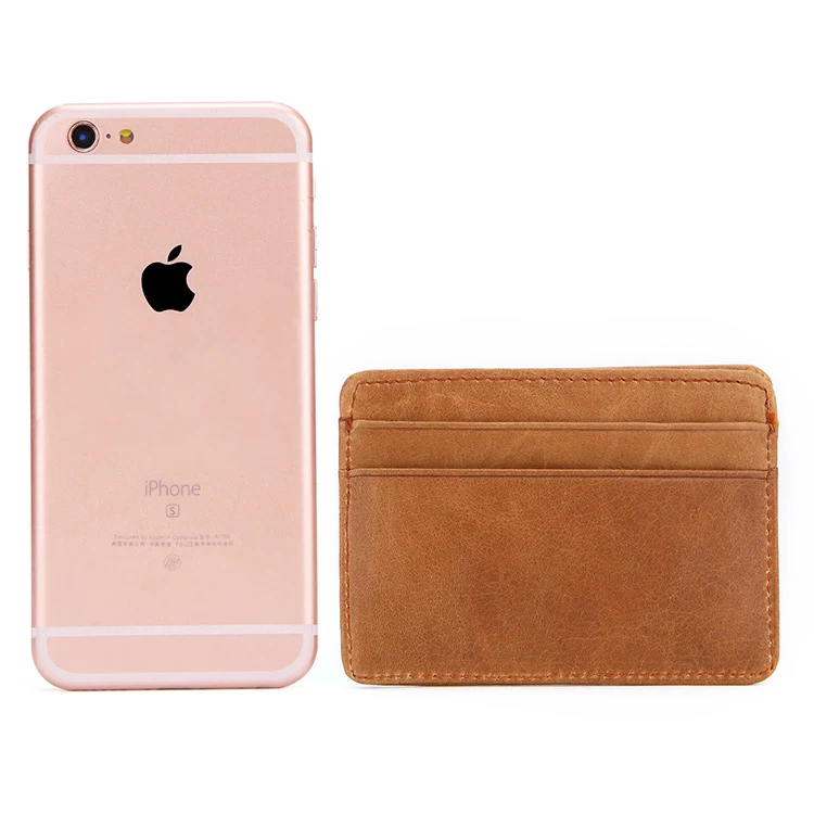 Title 2, Oil Wax Leather Wallet Multi-Card Bag Retro Cow...
