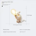 White Sitting Mouse