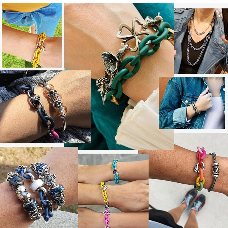 Accessorio per bracciale in gomma dura Serie X, fibbia di connessione reversibile base in argento sterling 925, semplice e sicura. — foto 3