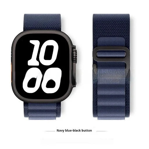 Title 2, Nylon Loopback Strap for Watch6 7 8 9 and S10Ul...