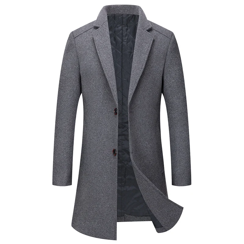New Korean Men's Woolen Overcoat Autumn Winter Stay Warm and Stylish Exclusive Cold Weather Jacket Premium Coat for Men — photo 8