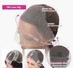 Lockere Deep Lace-up Front Perücke mit flachem Panel, Spitze und Haube — foto 2