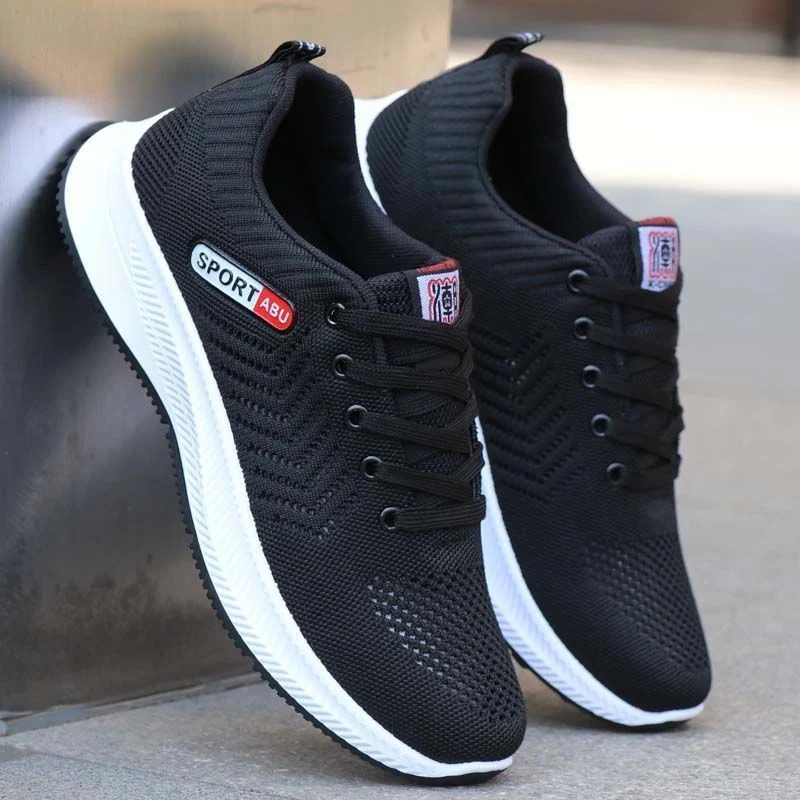 Leichte Herrenschuhe, lässig, stoßdämpfend, atmungsaktives Mesh-Obermaterial, bequeme Sneaker für optimalen Tragekomfort den ganzen Tag. — foto 2