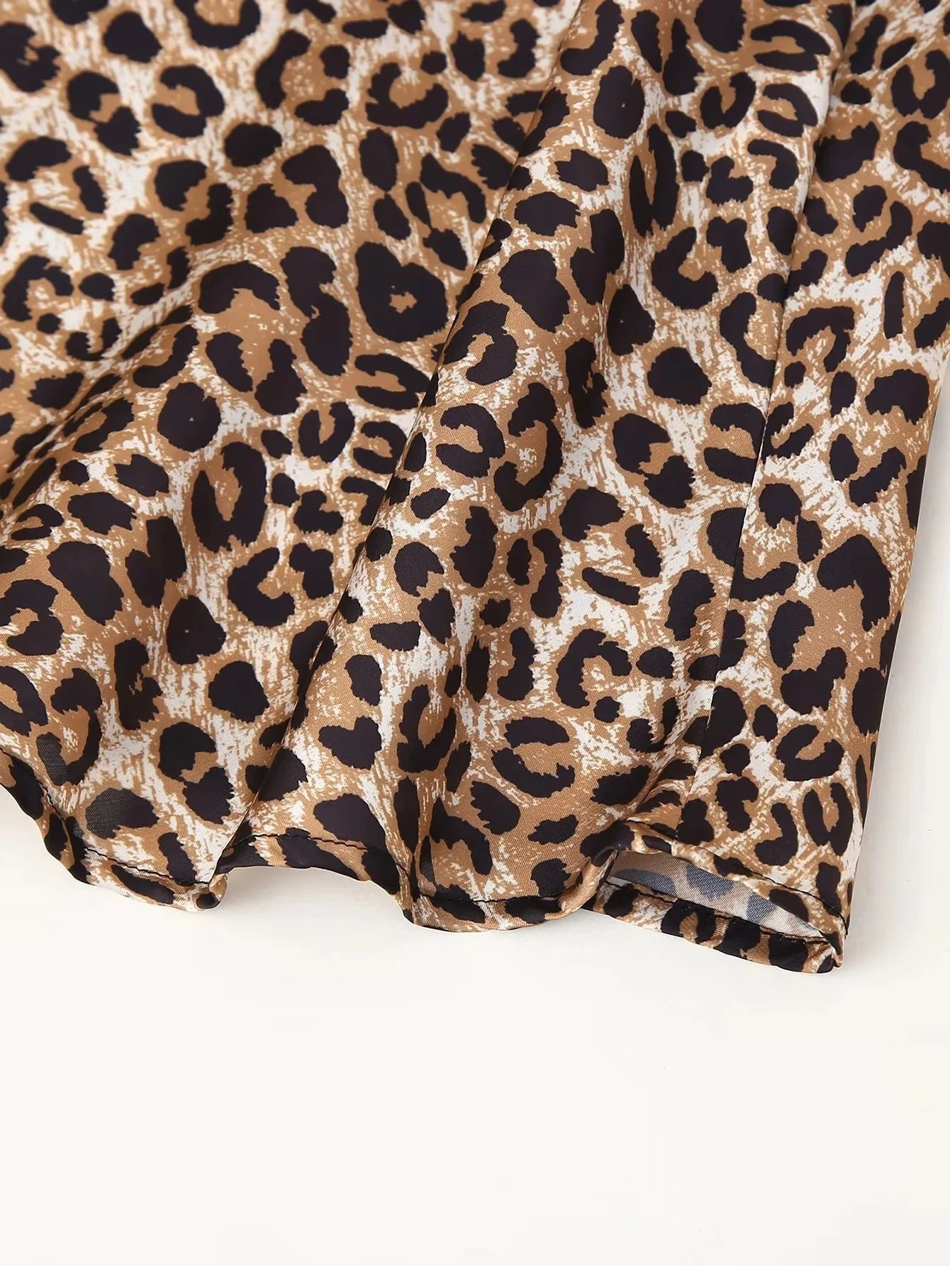 Title 11, Womens Leopard Print Halter Silk Satin Dress