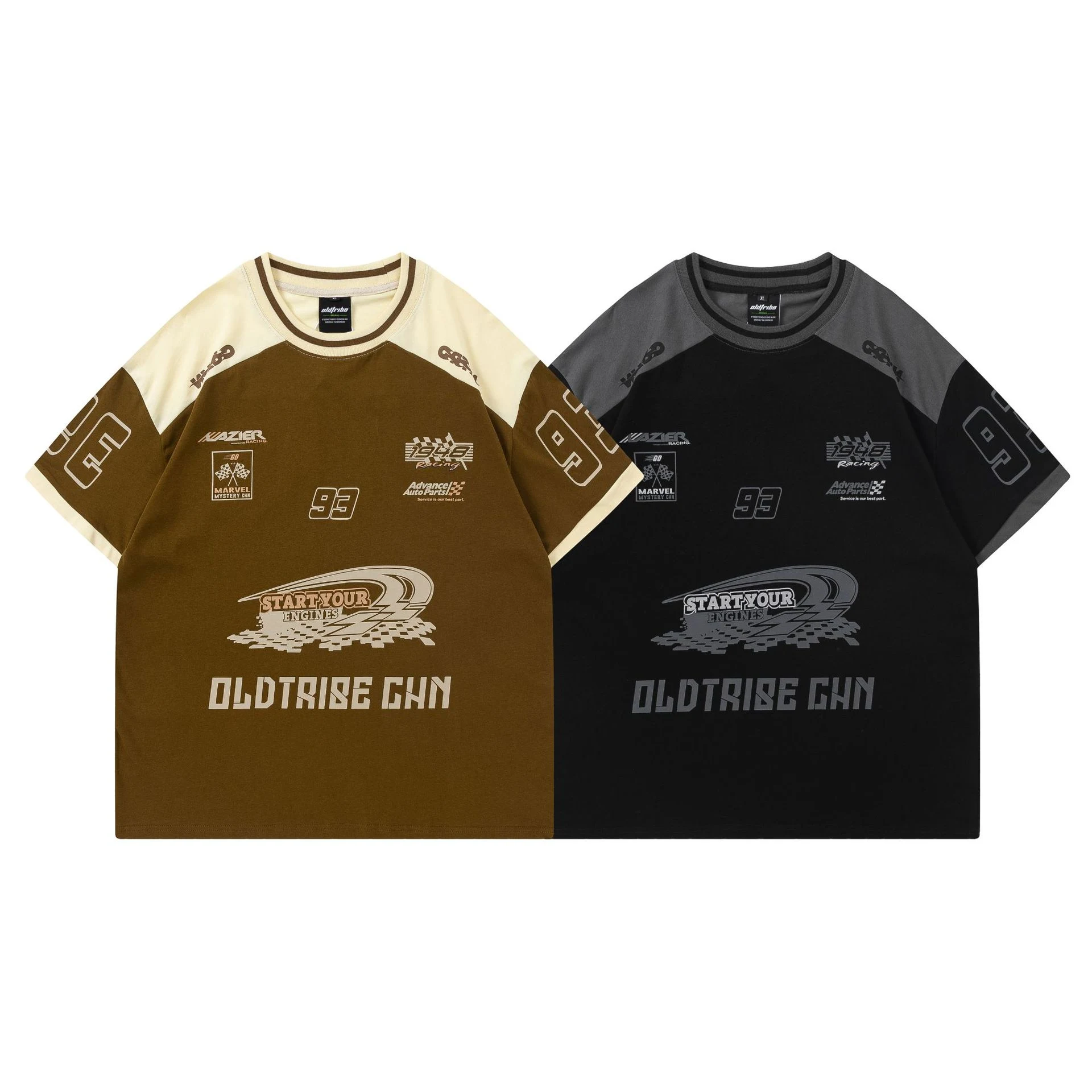 Trendy Embroidered Motorcycle Short-sleeved T-shirt for men. Experience comfort and style with this urban and casual des — photo 2