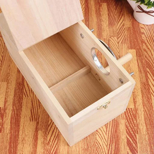 1pc Wood Bird Breeding Box Bird House Nest Parrot Breeding Decorative Cages Pet Accessories Home Balcony Decoration — photo 6