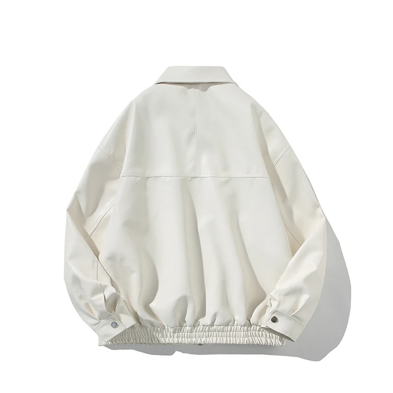 Spring and Autumn New Loose Retro PU Leather Jacket. A stylish and comfortable jacket, perfect for everyday wear and add — photo 1
