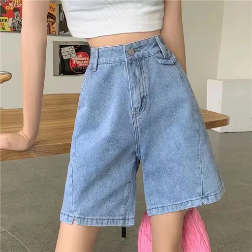 Title 4, Dames Jeans Rechte Pijp Broeken met Wijde Pijpe...