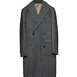 British Vintage Woolen Coat Large Slim Tweed for Men, a classic and stylish winter overcoat, warm tweed material, timele — photo 3