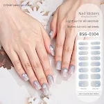Adesivos de unhas de gel semi curados de Natal, arte de unhas festiva. Aplicação fácil, longa duração e design natalino para unhas perfeitas. — foto 17