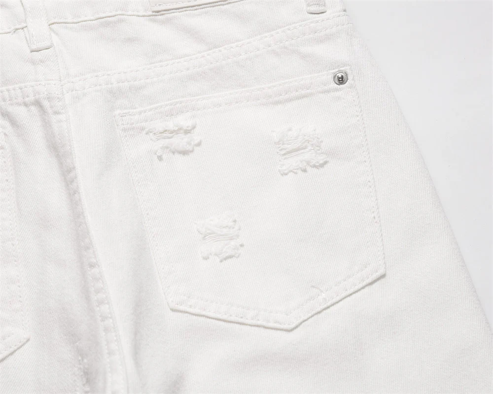 Fashionable Solid Color Ripped Jeans for Men. Get the perfect blend of style and comfort with these versatile ripped jea — photo 12