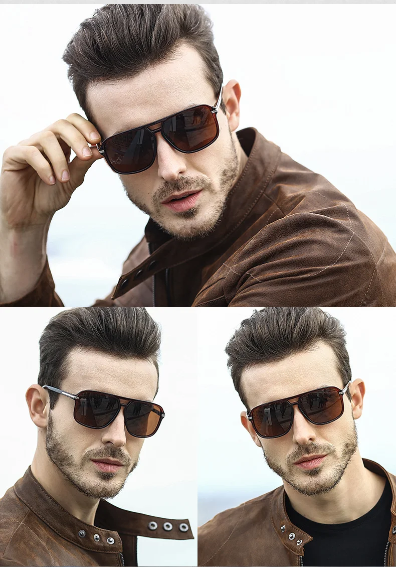 Title 1, Polarized driving mirror sunglasses. Provide cl...