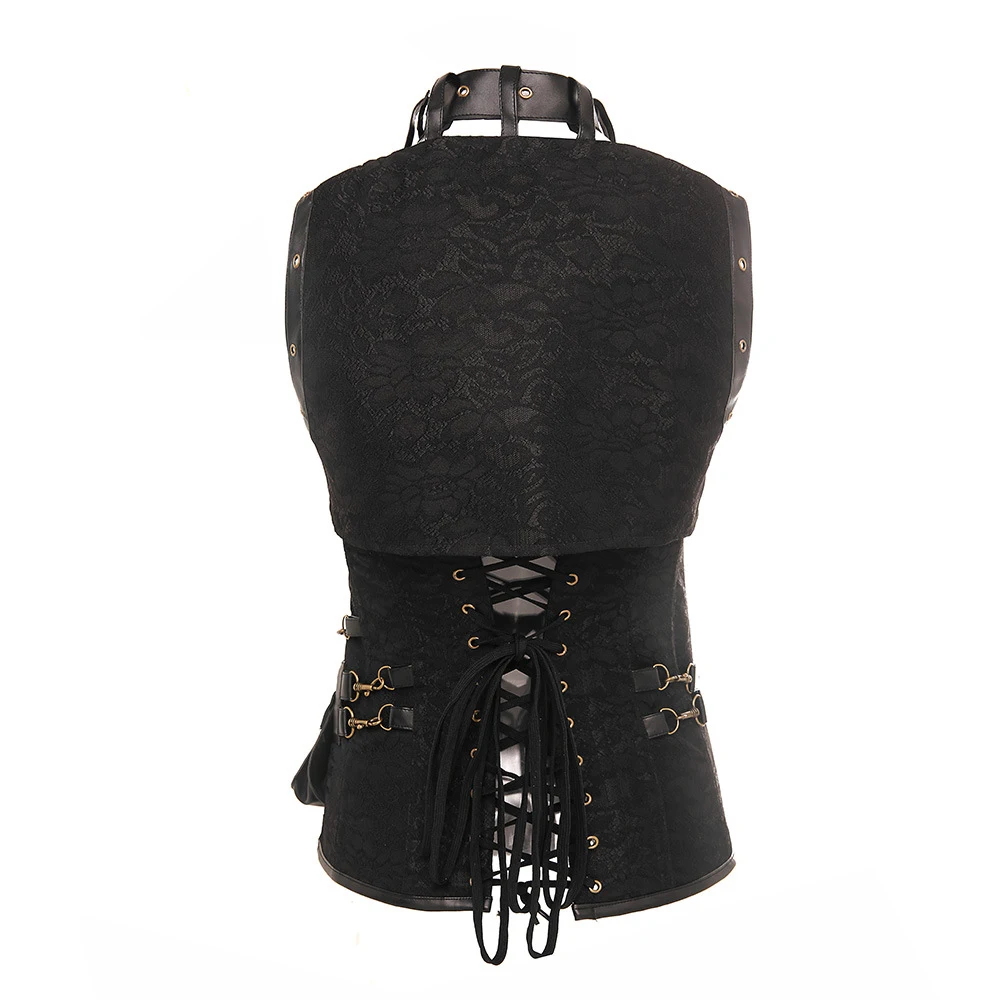 Ladies Fashion Retro Gothic PU Slim Fit Belly Sexy Corset — photo 5
