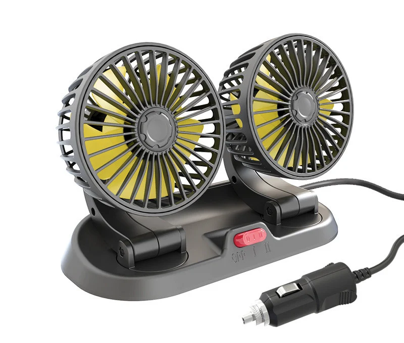 Creative Car Rotatable Double Head Folding Fan F410, Provides 360° Cooling, Adjustable Airflow, Easy Installation, Enjoy — photo 6