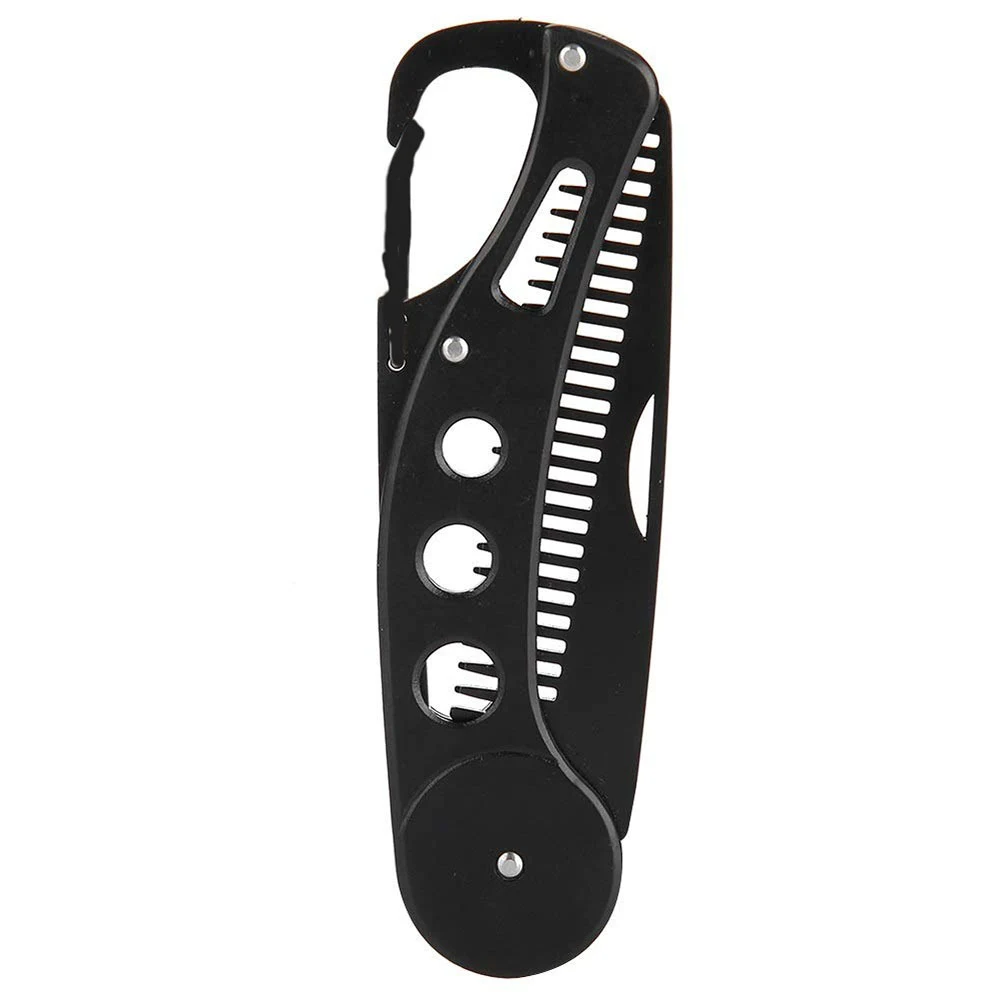 Stainless Steel Folding Beard Comb Multi-function Bottle Opener Keyring Great for Grooming and a Convenient Everyday Car — photo 1