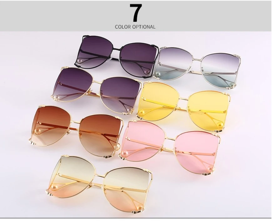 Title 1, Square Sunglasses Women Metal Frame Fashion