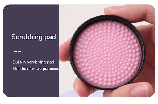 Title 10, Peach Soap Pad Puff makyaj fırçası temizleme ap...