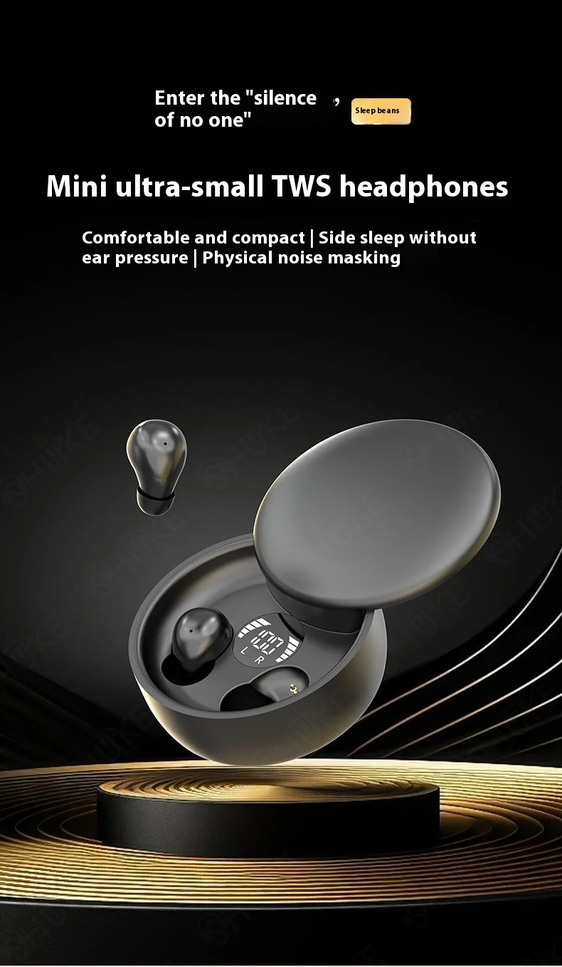 Title 1, SK26 Slide Bluetooth Headset TWS Mini Sleep Hea...