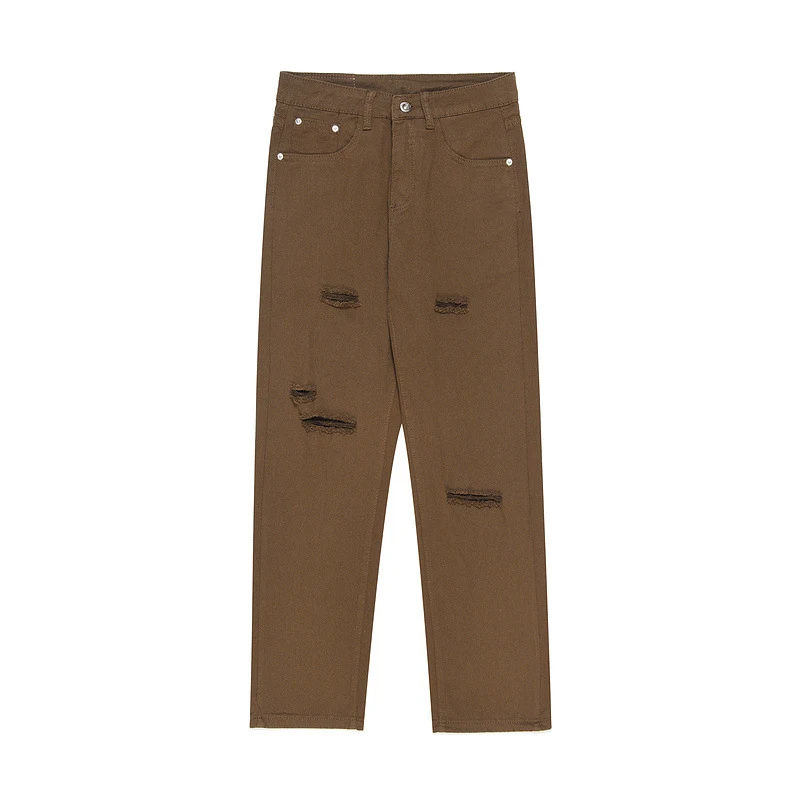 Title 1, Vintage Washed Whiskers Distressed Hem Slit Zip...