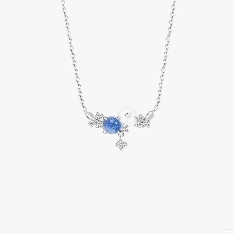 Colar Feminino de Flores em Prata 925 Sem Fim. Design elegante e atemporal. Adicione um toque floral e sofisticação ao seu visual diário. — foto 10