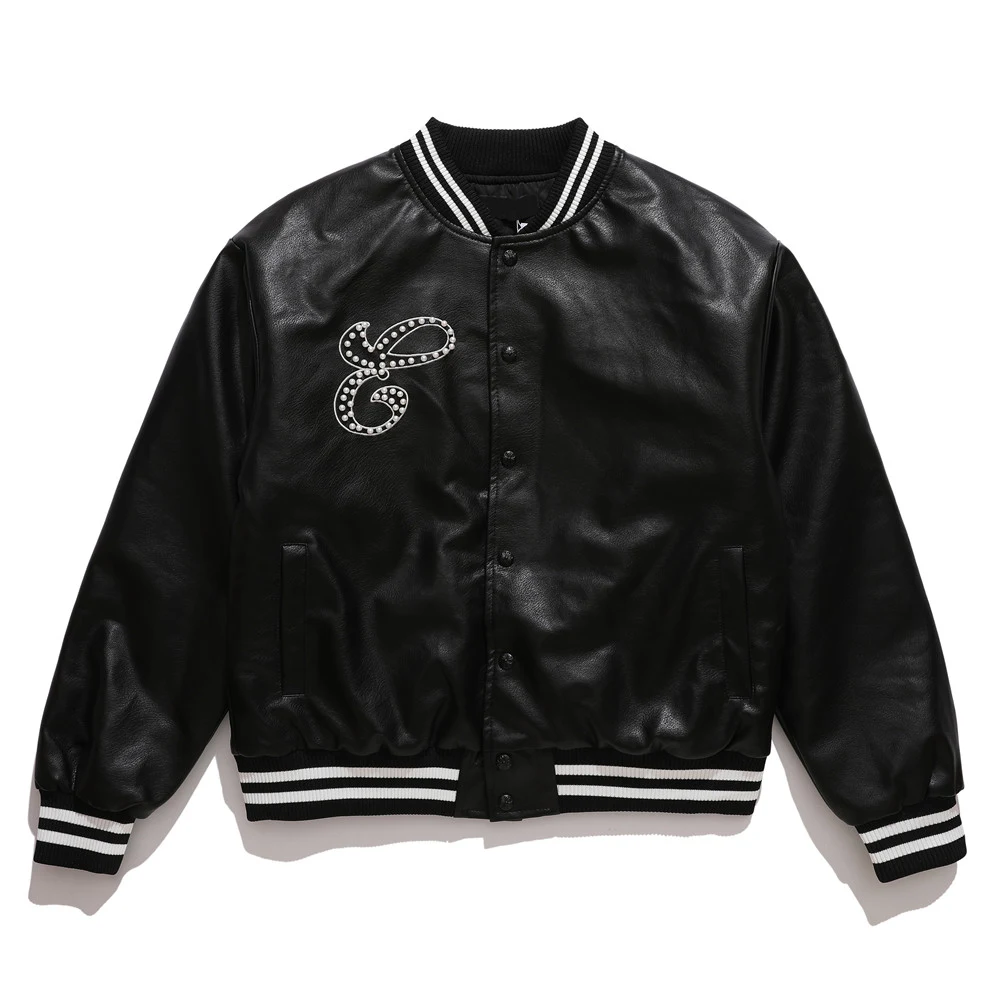 Title 8, PU Leather Jacket Mens and Womens Fashion Aut...