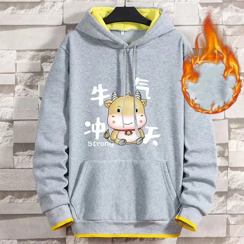 Title 4, Mens Sweatshirt Male Couple Models Plus Velvet...