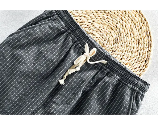 Title 10, Mens Striped Ankle-Length Pants Casual Loose T...