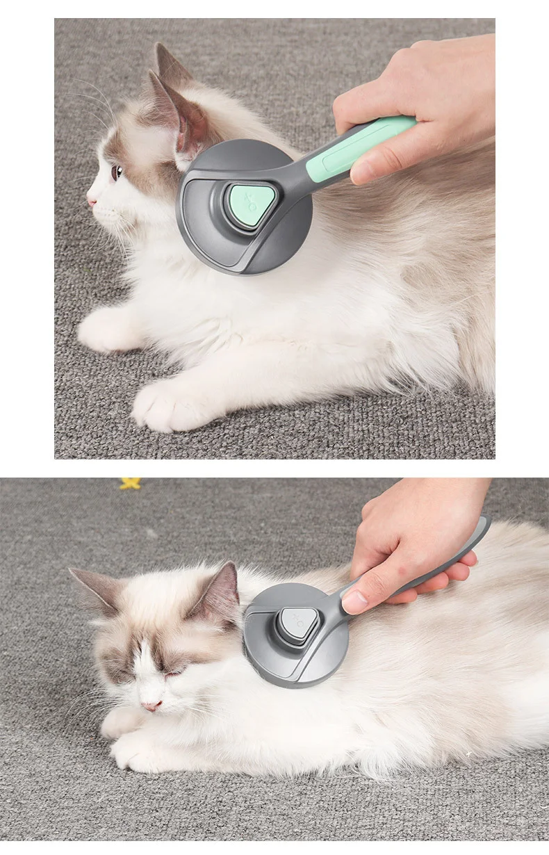 Title 2, Edelstahl-Pin-Kamm für Hunde Effizientes Entfer...