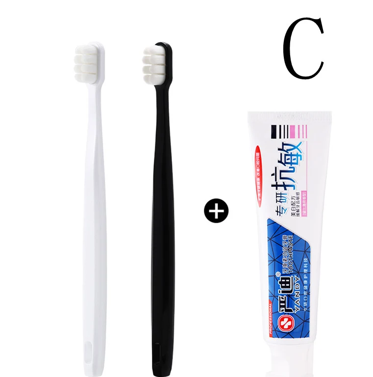 Escova de dentes Wangenmao macia super macia superfina nano, ideal para gengivas sensíveis, cerdas suaves para uma limpeza eficaz e delicada. — foto 2