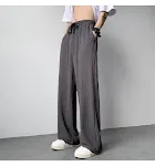 Heren Zomer Geplooide Textuur IJs-Zijde Broek Wijde Pijpen Lichtgewicht & Ademend Perfect voor Warme Dagen Casual & Stijlvol Comfort — foto 13