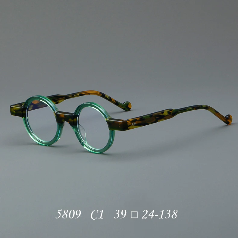 Title 2, Retro Acetate Frames Glasses Frame for Clear Vi...