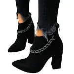 Women's pointed high heel short boots autumn and winter. Stylish and comfortable footwear, perfect for any occasion and — photo 2