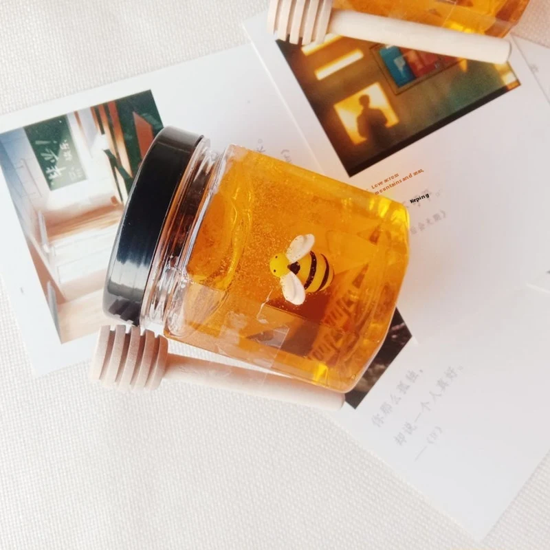 Slim Crystal Mud Honey Brinquedo de borracha espumosa para diversão e alívio do estresse. Textura sensorial única para brincar e relaxar. Garante risadas! — foto 4