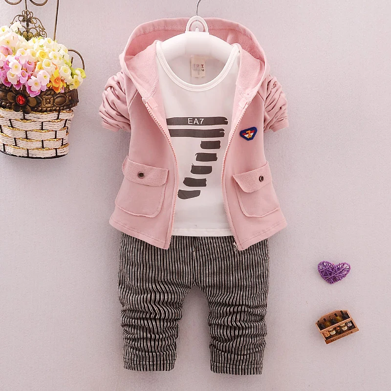 Title 5, Conjunto infantil com calças listradas e zíper ...