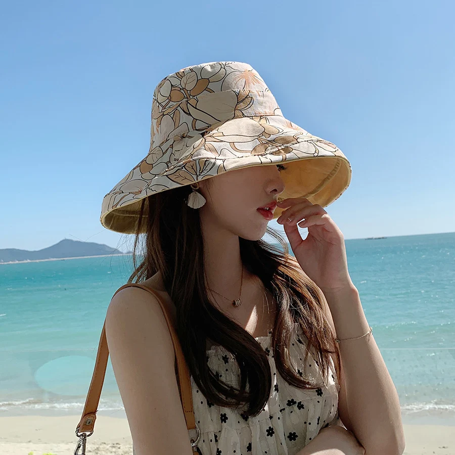 Title 21, Double-sided Wear Big Brim Fisherman Hat Outdoo...