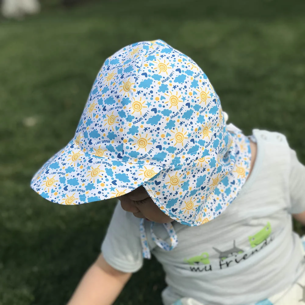 Baby sun hat for travel and children, cute sunscreen and sunshade. Provides excellent protection for babies and kids fro — photo 13