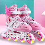 Kids Roller Skates Skating Shoes Boys And Girls. Enjoy outdoor fun with these comfortable and safe roller skates, perfec — photo 3