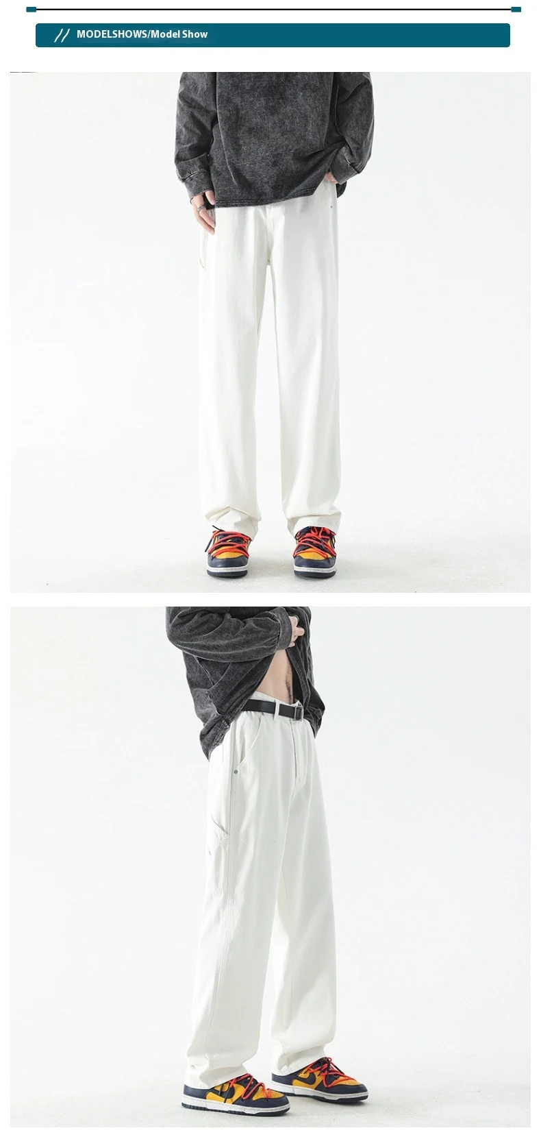 Title 2, LKTM Heren Kleding Cargo Broek Recht American R...