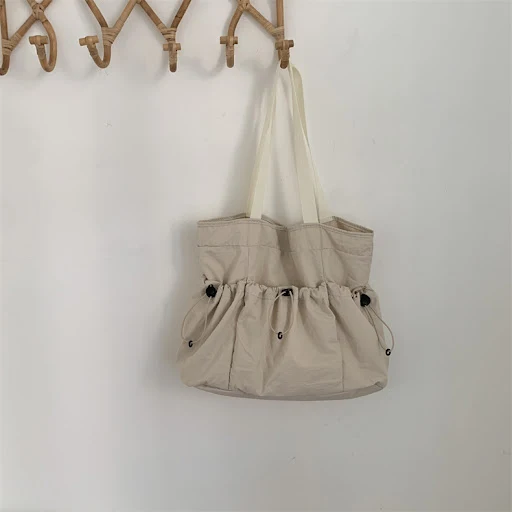 Title 8, Bolsa de mão de lona com cordão e grande capaci...