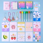 Bloco de notas portátil para estudantes Papelaria portátil DIY Caderno manual presente Perfeito para anotações, ideias e organização em qualquer lugar. — foto 5