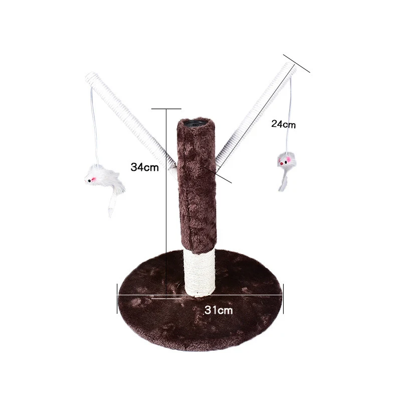 Title 18, Cat climbing frame with integrated litter box a...