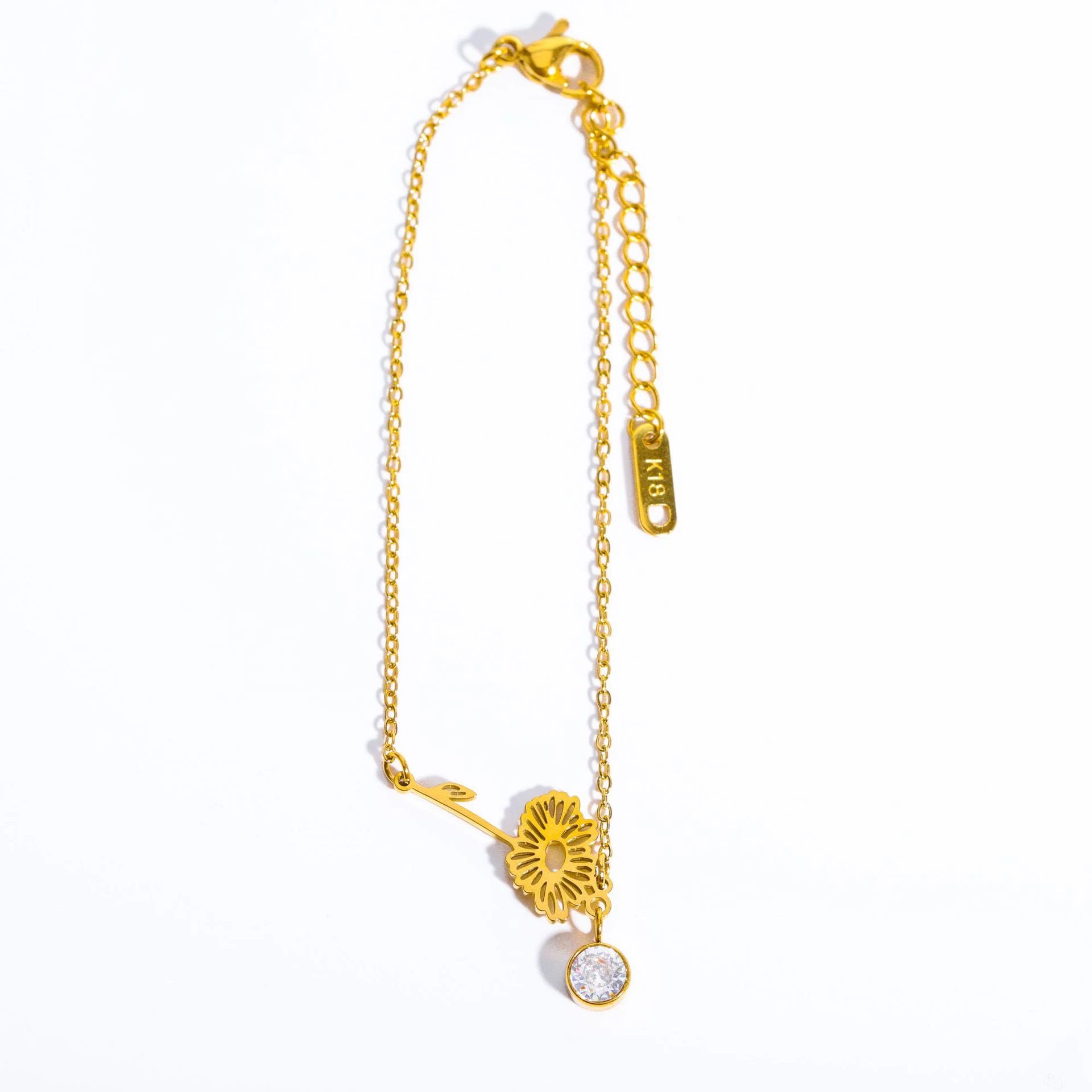 Title 6, December Bloemen Armband Zirkonia Geboortesteen...