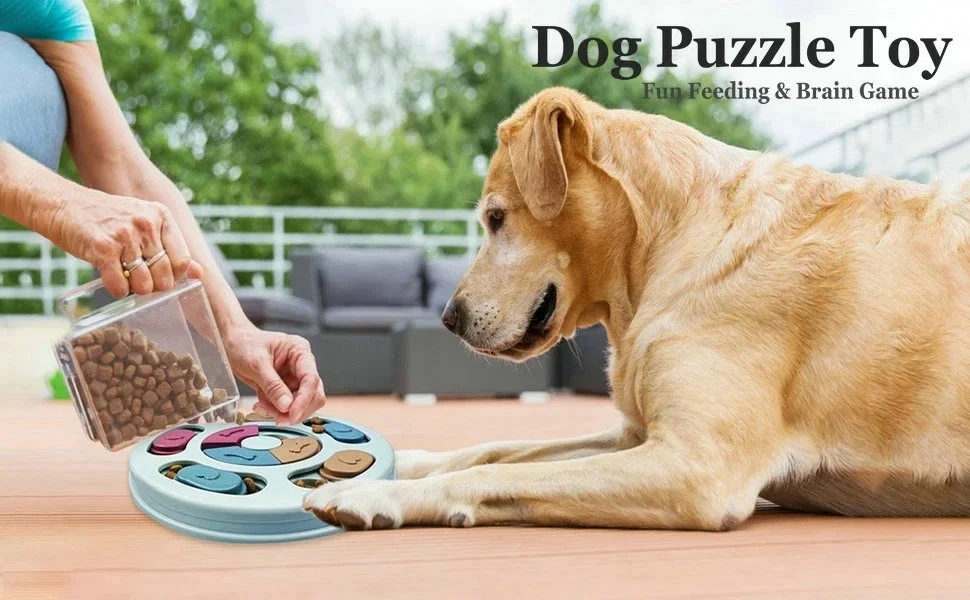 Title 5, Dog Puzzle Toys Slow Feeder Interactive Increas...