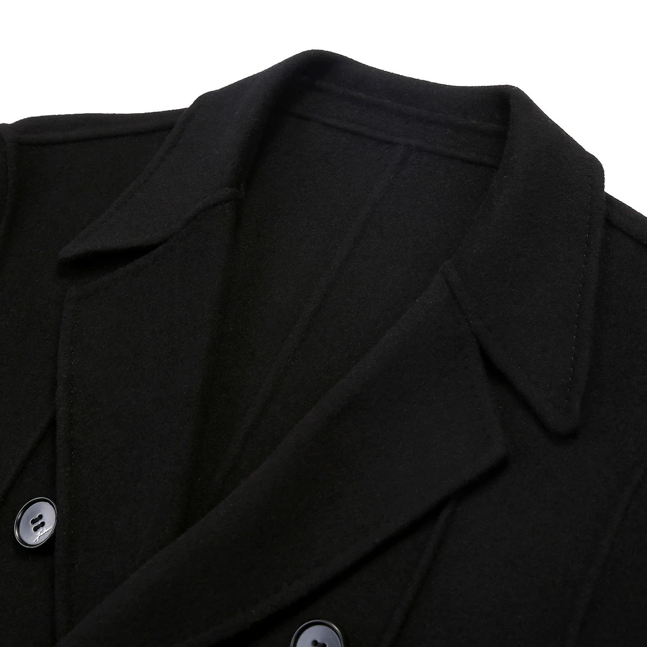 Over-the-knee double-breasted slim-fitting cloth. Stay warm and stylish in this elegant coat. Perfect for cold weather a — photo 1