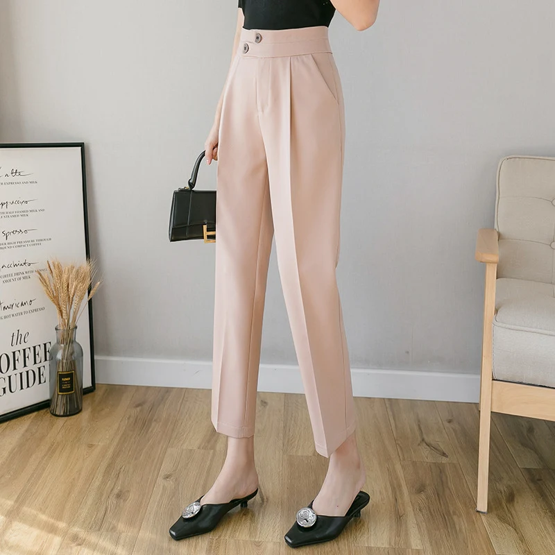Women's Tapered Trousers, Slim Harem Suit Pants, a comfortable and stylish choice. Perfect for work or casual wear, offe — photo 5