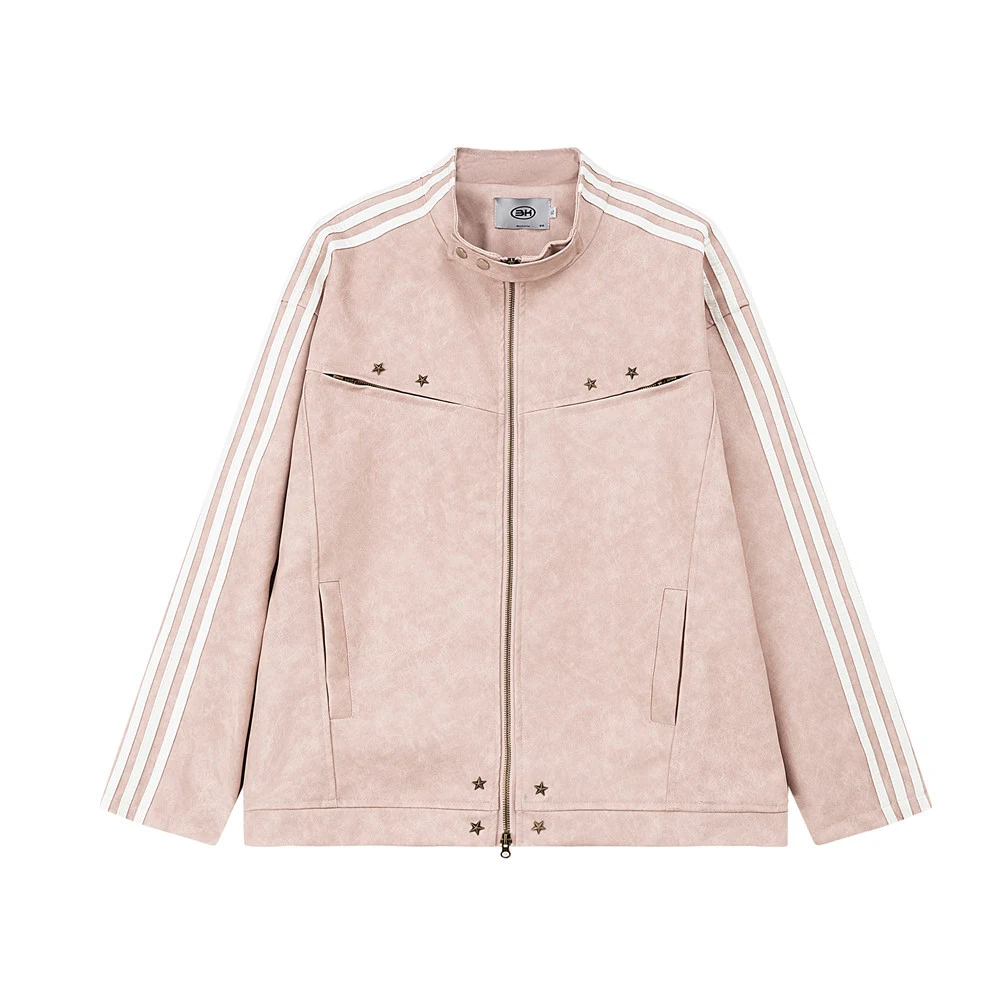 Season Loose American Street Windproof Zipper Decorations Leather Jacket, a stylish and versatile choice for a casual, m — photo 15